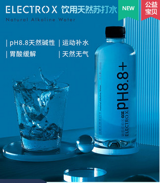 ELECTROX天然苏打水整箱24瓶*580ml pH8.8